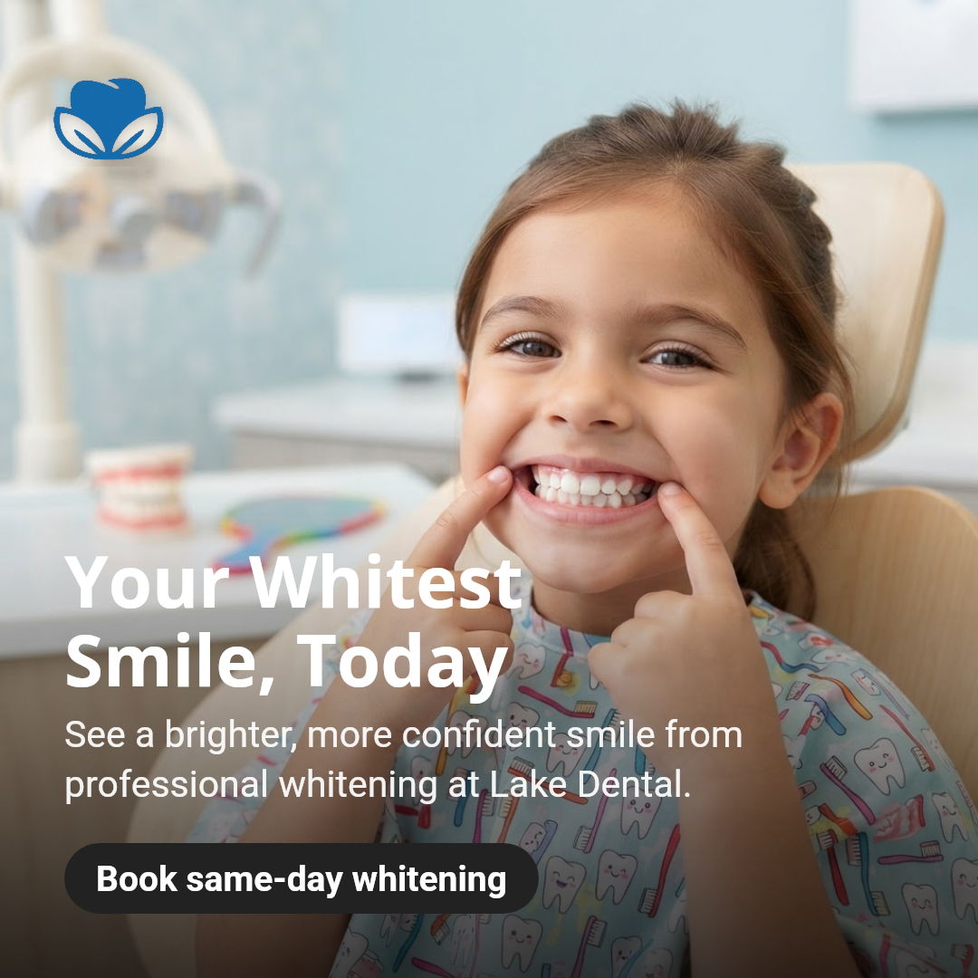 Your whitest smile, today. Professional whitening