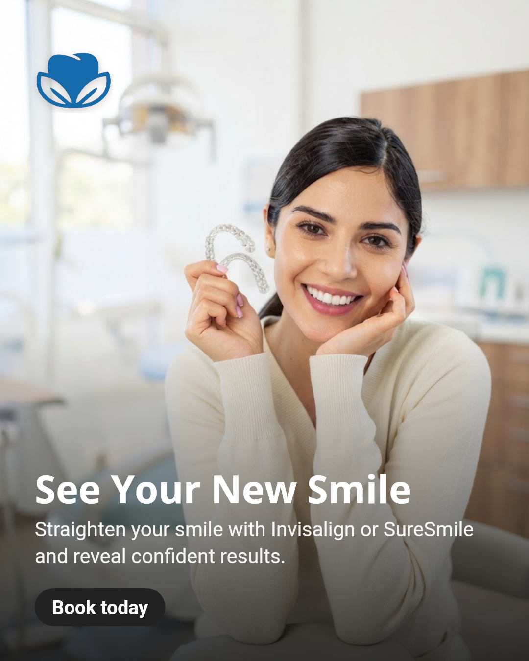 See your new smile with clear aligners